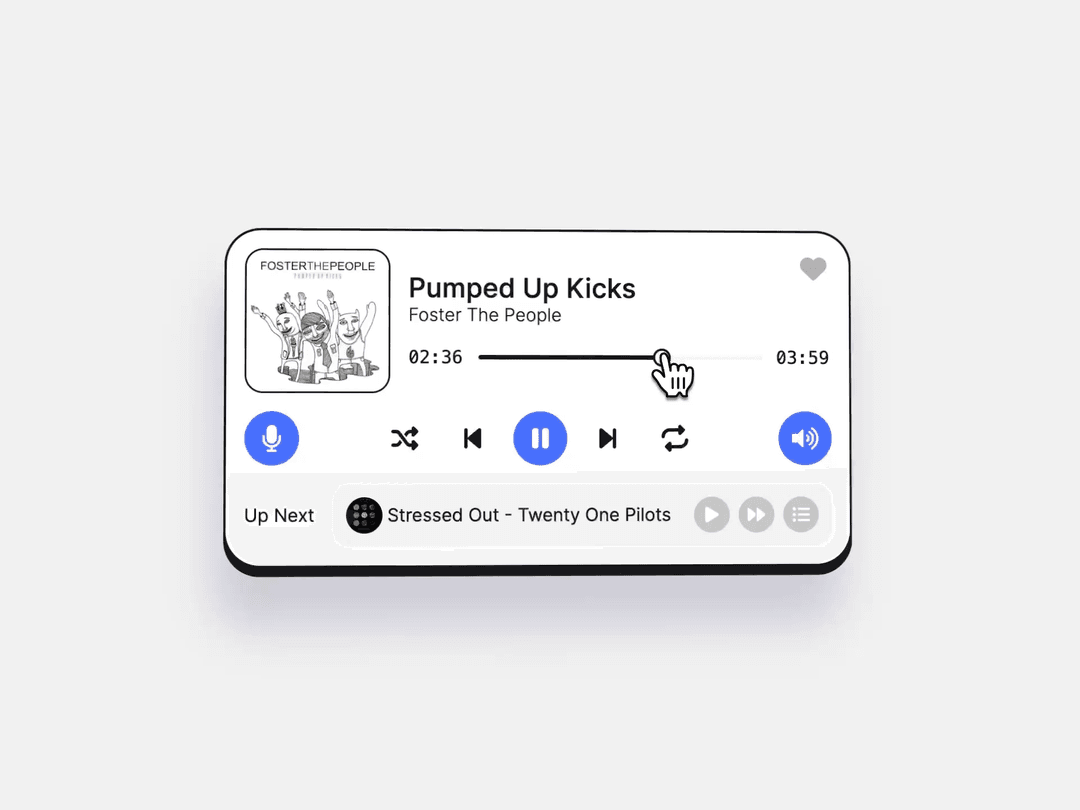 Styless Music Player - NextJS + Framer Motion
